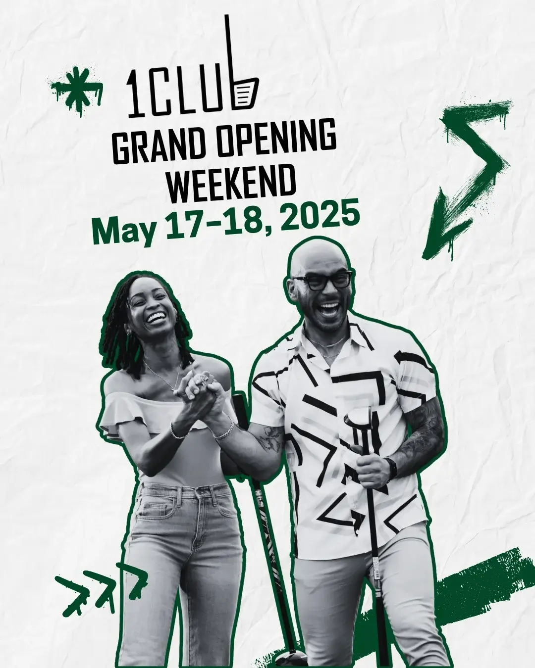 Couple enthusiast about the grand opening weekend at 1Club Vernon, NJ, at the Great Gorge.