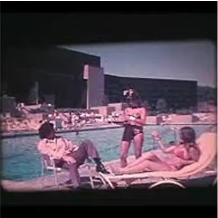 Vintage black-and-white photo of the Playboy Resort, which is now The Great Gorge.