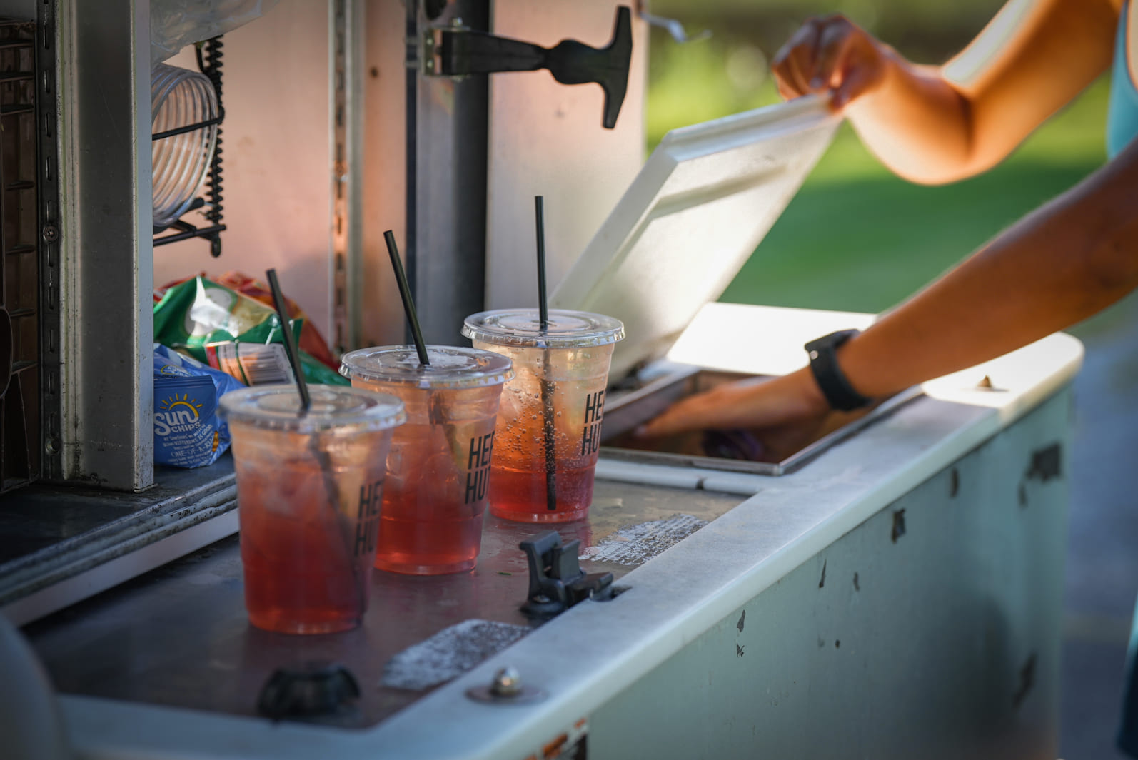 fresh drinks after golf at Great Gorge